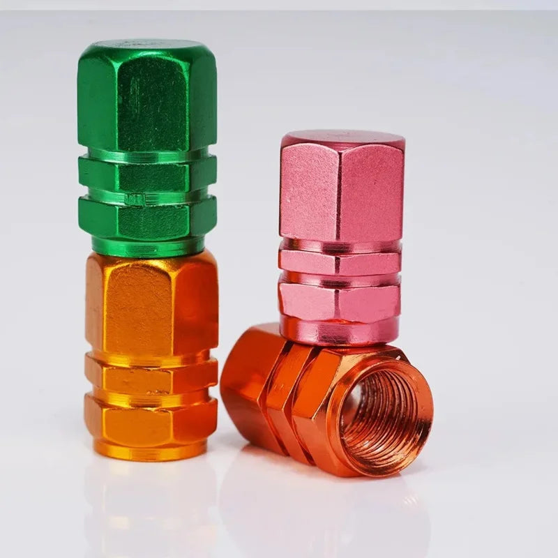 Tire Valve Stem Caps Decorative Tires Accessories Aluminum Alloy Nipple Wheel