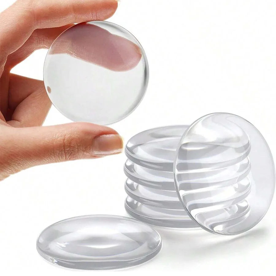Door Knob Wall Shield Clear Soft Rubber Stopper Handle Bumper Mute Stickers Protector
