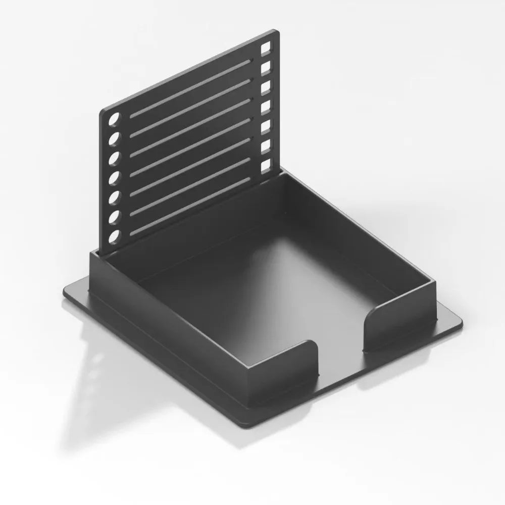 Sticky Note Holder with Stencil Lid