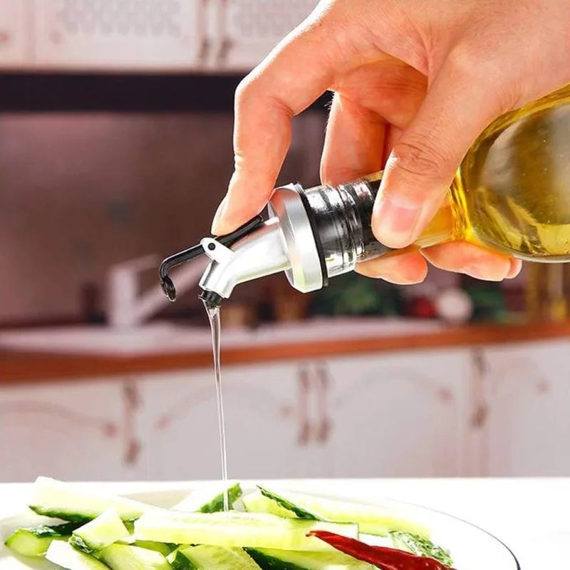 Leak-proof Capwine Cap Olive Oil Dispenser Bottle Designed for Pour Spout Vinegar, Sauce