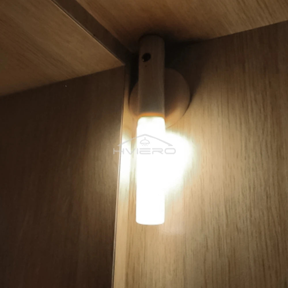 Intelligent Led Night Light Rechargeable Usb Wall Lamp Home Decoration Bedroom Bathroom Passage Wardrobe Multi