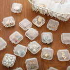 10-100PCS Mini Storage Box Transparent Plastic Jewelry Boxes Portable Earring Ring