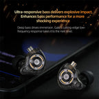 KZ Gale In-Ear Gaming Earphones E-sports Bass Metal Earbuds for Video Game Stage Live Sound Headphones