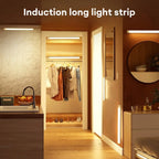 Motion Sensor LED Under Cabinet Lamp Dimmable Rechargeable Night Light Stairs Closet Room Aisle Tube Bar