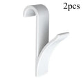 Kitchen Bathroom Hanger Clips Storage Racks White Clear Heated Towel Radiator Rail