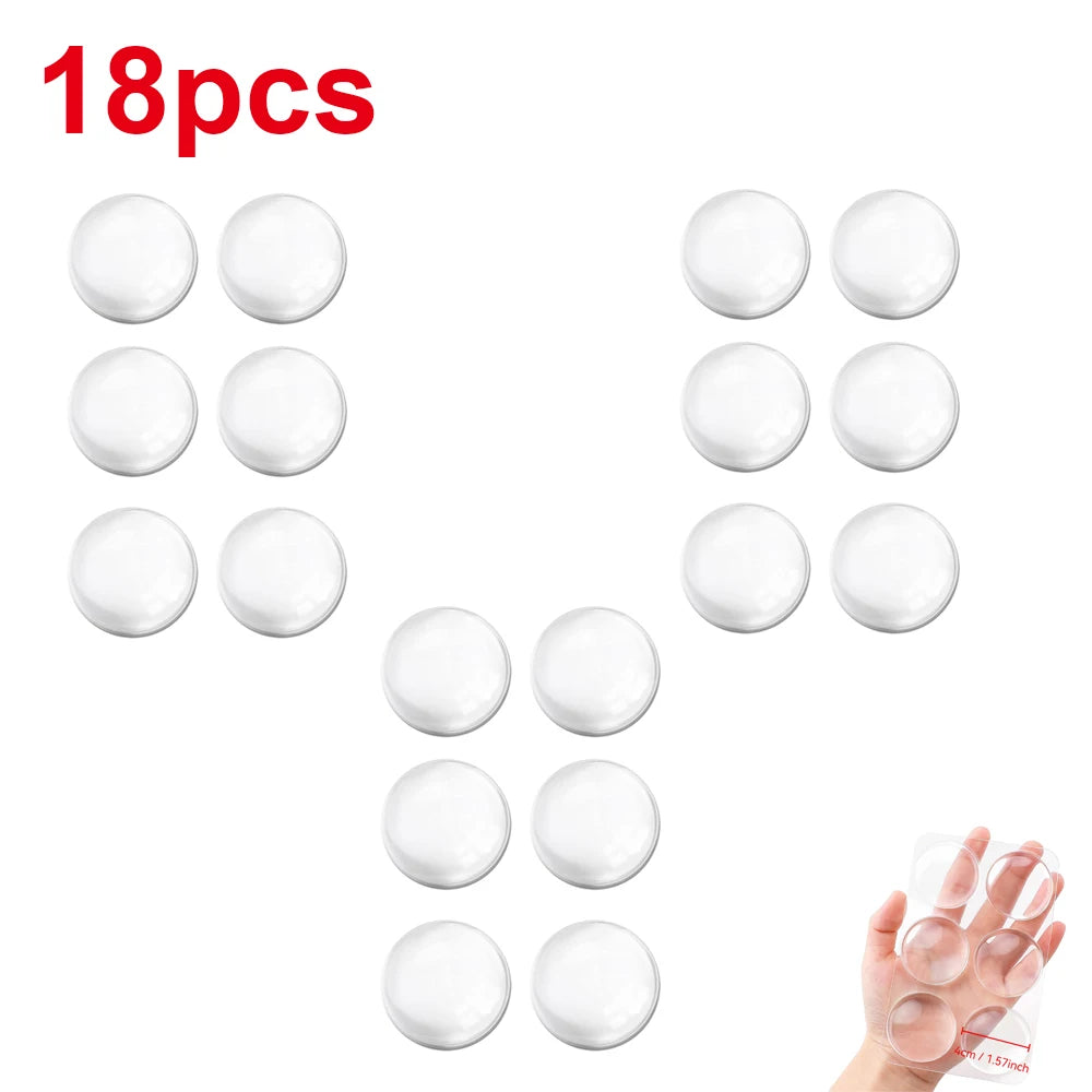 Clear Door Stopper Wall Protector Self Adhesive Furniture Bumper Pads Noise Dampening