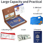 Passport Holder for Travel Essentials Wallet Cover Case for Accessories, Book Holders