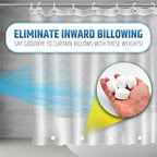 Magnetic Shower Curtain Weights, White Round 360° Silicone Wrapped Heavy Magnets