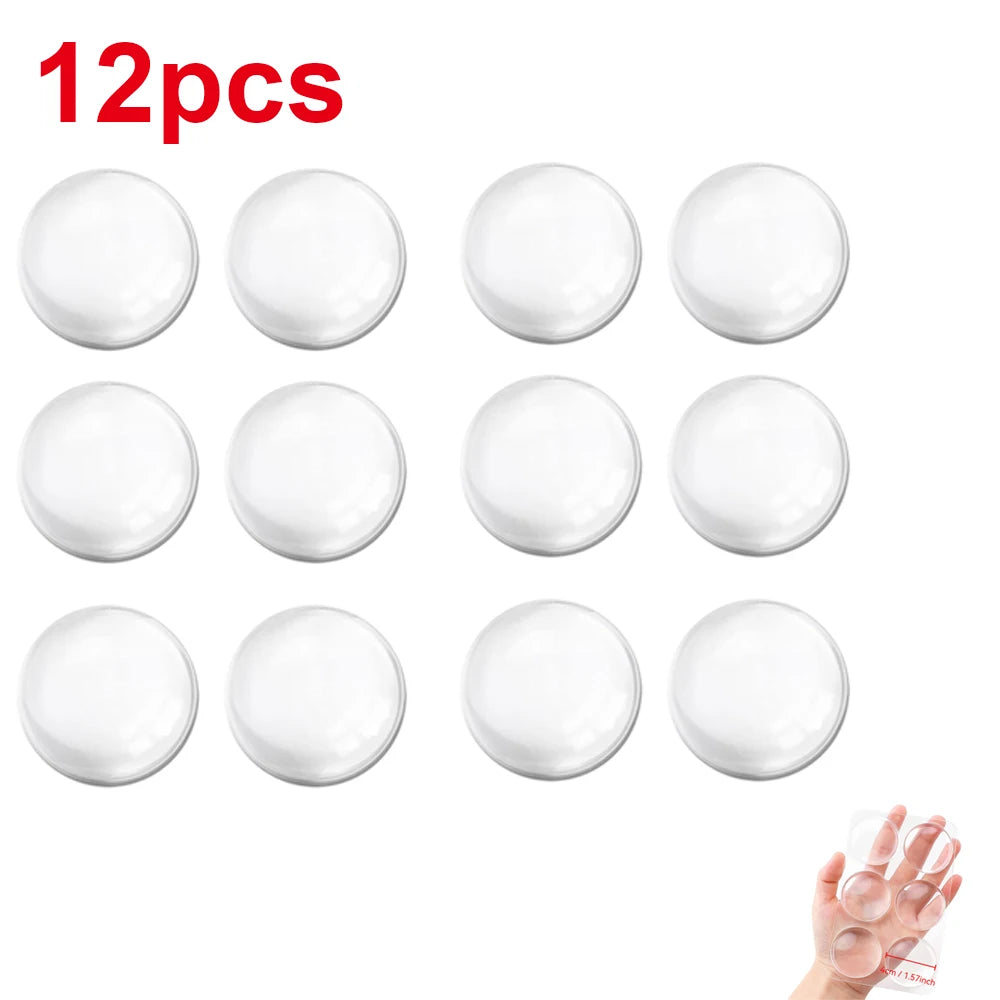 Clear Door Stopper Wall Protector Self Adhesive Furniture Bumper Pads Noise Dampening