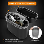 Car Trash Can (with Lid) Contains 60 (300) Garbage Bags, Small Car Can