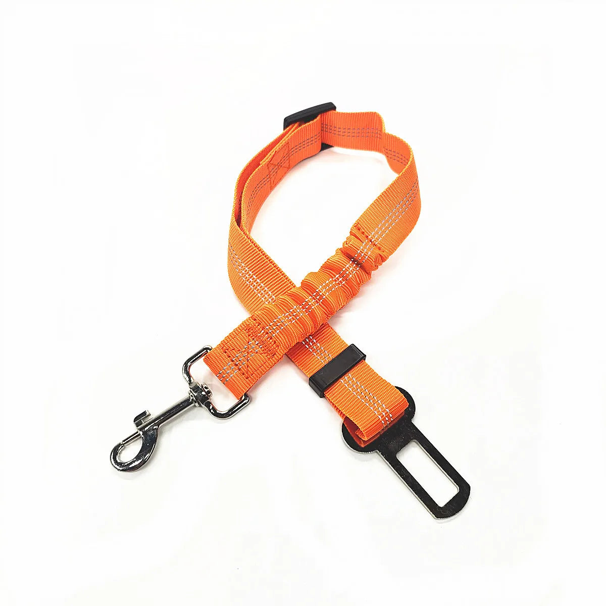 Adjustable Dog Car Seat Belt Harness for Dogs Nylon Reflective Cushioning Elasticity