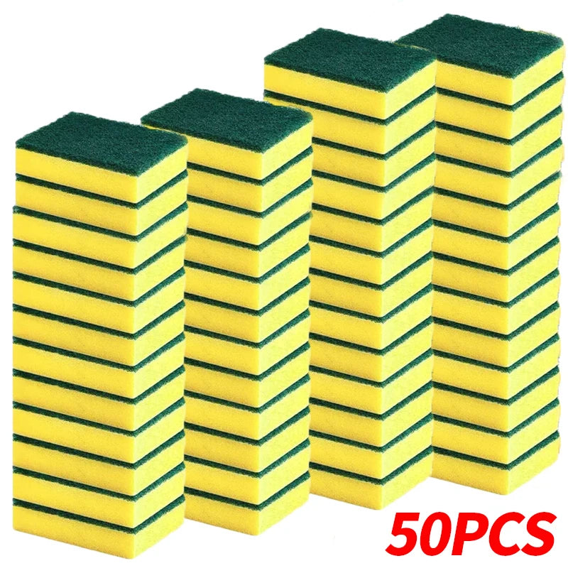 Reusable Double-Sided Cleaning Sponge Set