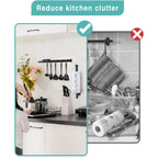 Kitchen Paper Towel Holder Adhesive Tissue Hanger Toilet Roll Dispenser Cabinet Storage