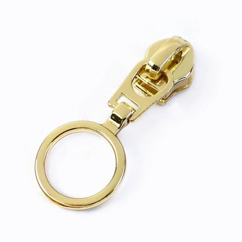 5# Zipper Sliders for Nylon Zippers Tape Bag Zips Pull Head Sewing Luggage Repair DIY