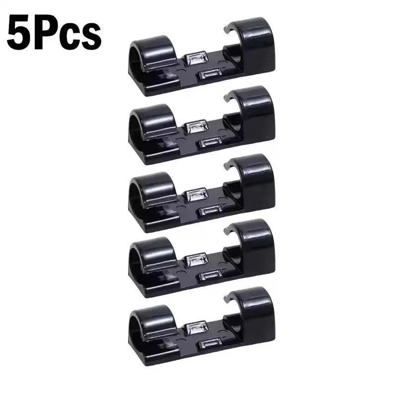 Cable Clips Organizer Drop Wire Holder Cord Management Self-Adhesive Manager Fixed