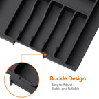 Expandable Kitchen Drawer Organizer, Adjustable Cutlery Storage Tray with Dividers