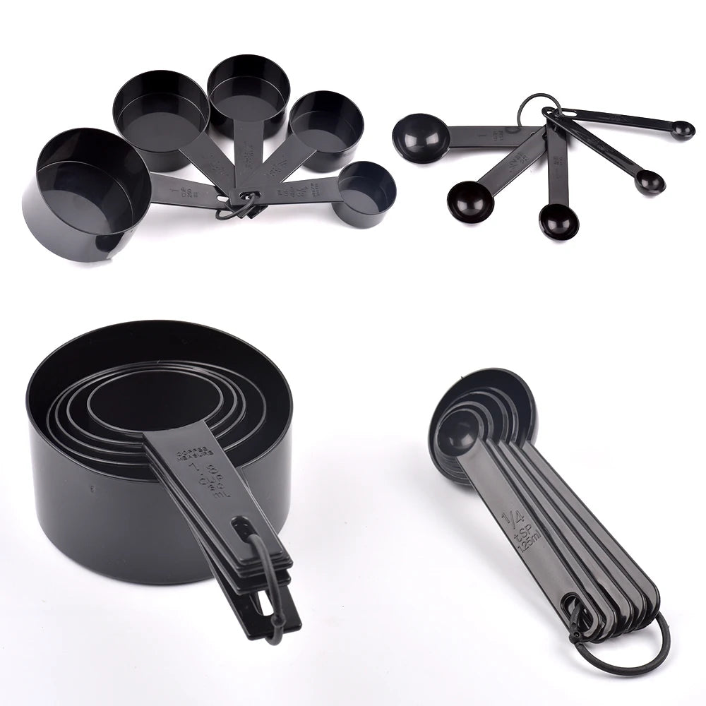 Metric Measuring Cups & Spoons — 5 or 10 Pieces