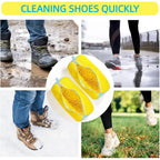 Durable Shoe Washing Machine Bag for All Types-Yellow with Blue Zipper, Ideal