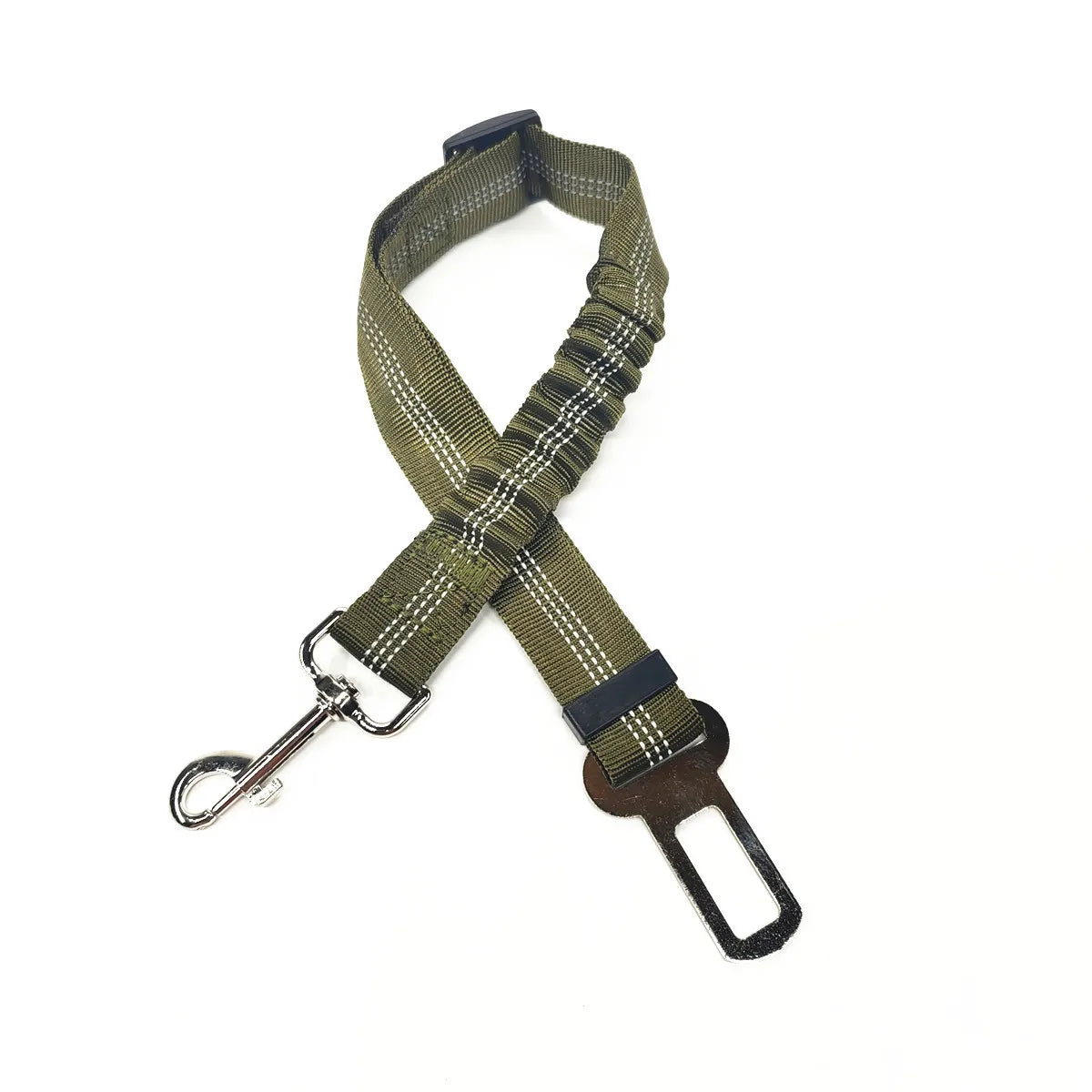 Adjustable Dog Car Seat Belt Harness for Dogs Nylon Reflective Cushioning Elasticity
