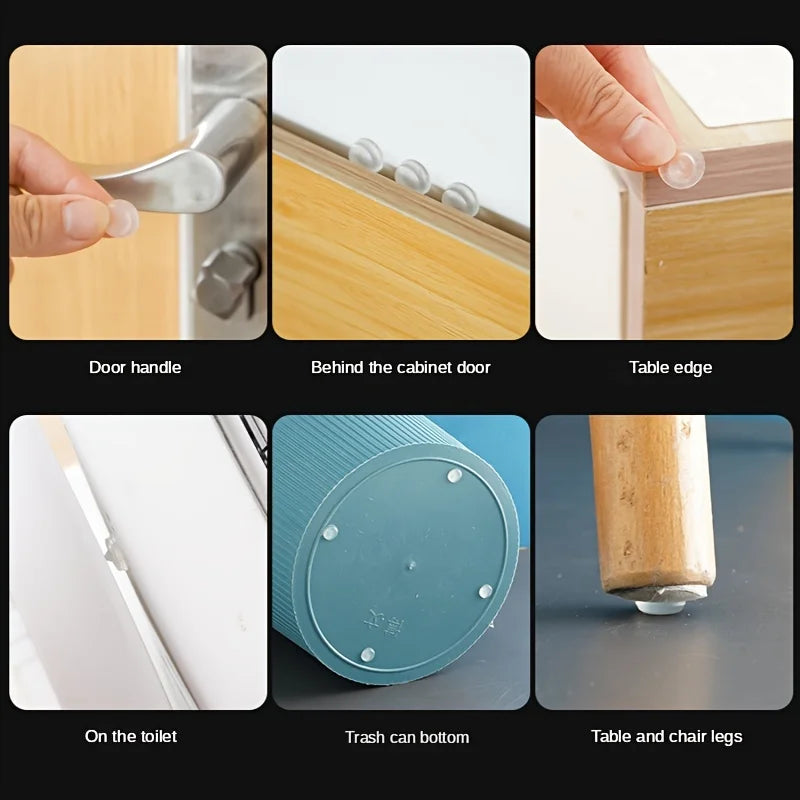 Soft Silicone Rubber Anti Slip Bumpers Feet Pads Damper Buffer Cabinet Furniture Drawer