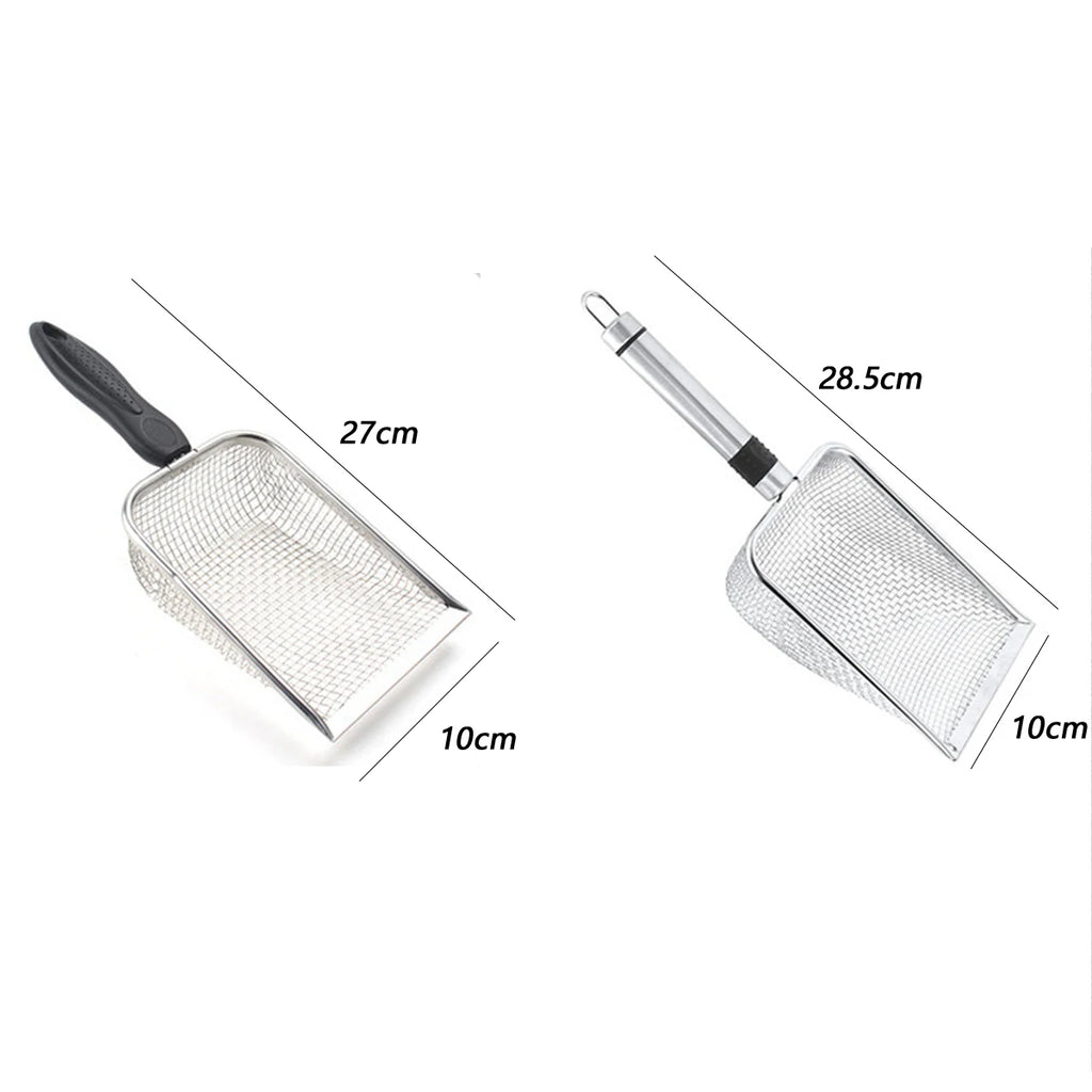 Stainless Steel Cat Litter Scoop Feces Fine Box Accessories