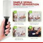 Reusable Lint Roller for Pet Hair - Sticky Adhesive Dust Remover for Furniture Clothes