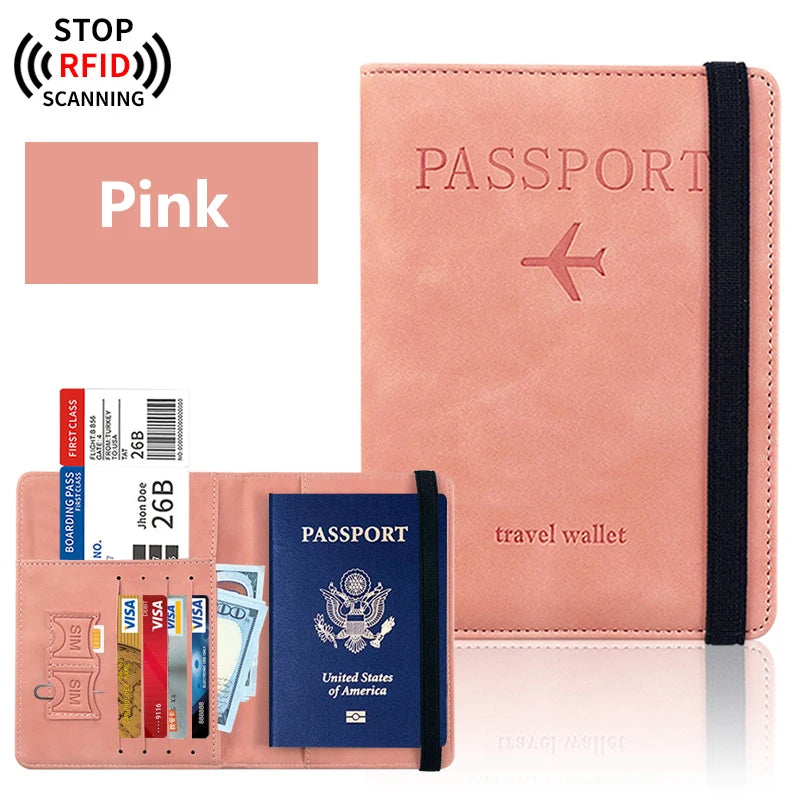 Passport Holder for Travel Essentials Wallet Cover Case for Accessories, Book Holders
