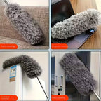 Duster with Extension Rod, Retractable Dust Brush, Microfiber Reusable