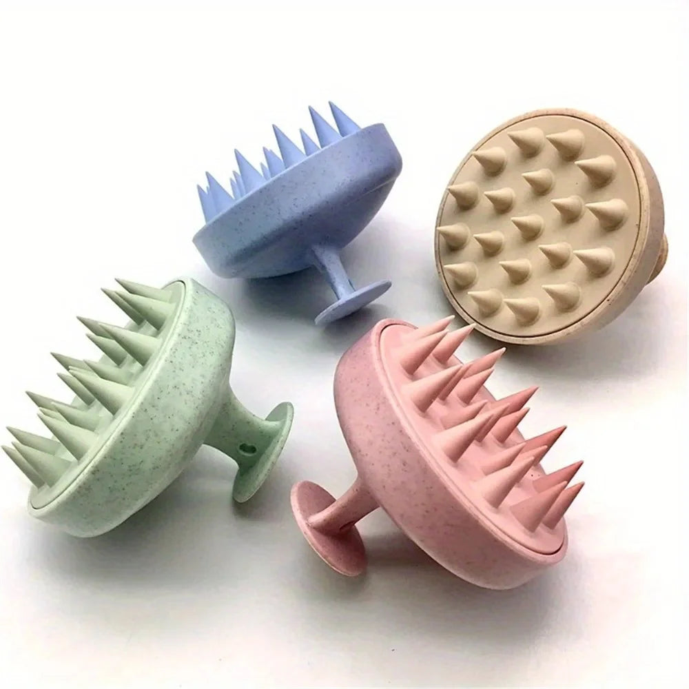 Silicone Shampoo Brush Body Massage Bath Shower Salon Hairdressing Tool Scalp Comb Hair