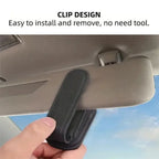 Car Sun Visor Glasses Case Holder Sunglasses Clip Ticket Card Multifunction Portable