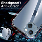 Shockproof Clear Phone Case For iPhone 15 14 11 13 12 Pro Max 7 8 Plus X XR XS Soft Silicone Protection