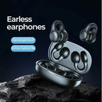 Noise Canceling Clip-On Bluetooth 5.3 Wireless Earbuds HD Microphone Stereo Sound Portable Headphones for