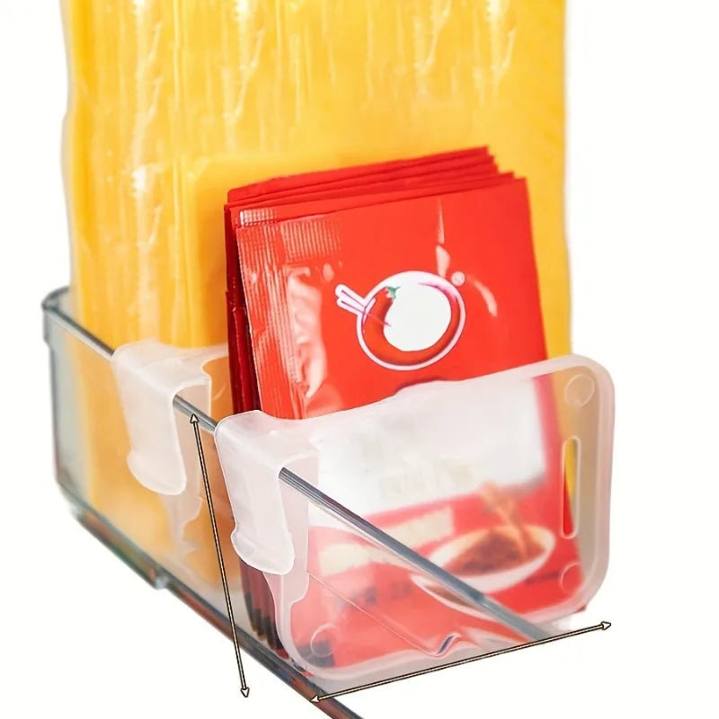 Adjustable Refrigerator Dividers - Multifunctional Clip-On Storage Organizers