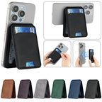 Luxury For Magsafe Magnetic Leather Wallet Holder Case For iPhone 16 15 14 13 12 Pro Max Card Holder Phone Bag