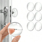 Door Knob Wall Shield Clear Soft Rubber Stopper Handle Bumper Mute Stickers Protector