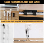 Cable Clips Organizer Drop Wire Holder Cord Management Self-Adhesive Manager Fixed