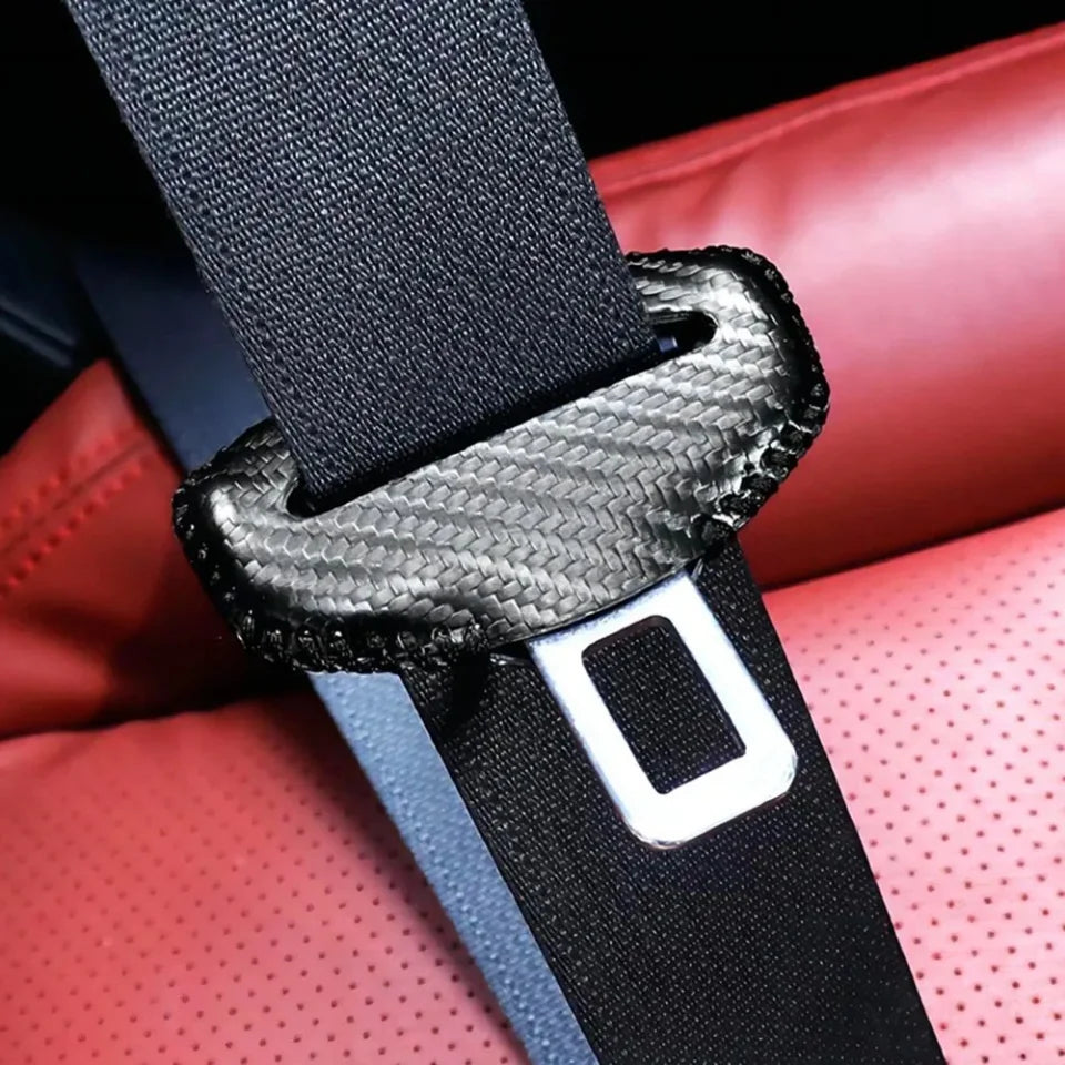 Universal Car Seat Belt Buckle Cover Protector Anti-collision Case PU Leather