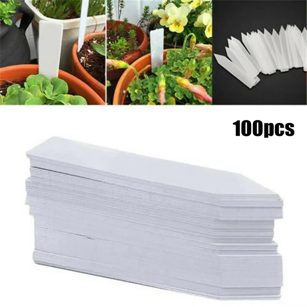 Plastic Garden Plant Labels — 100 Pack