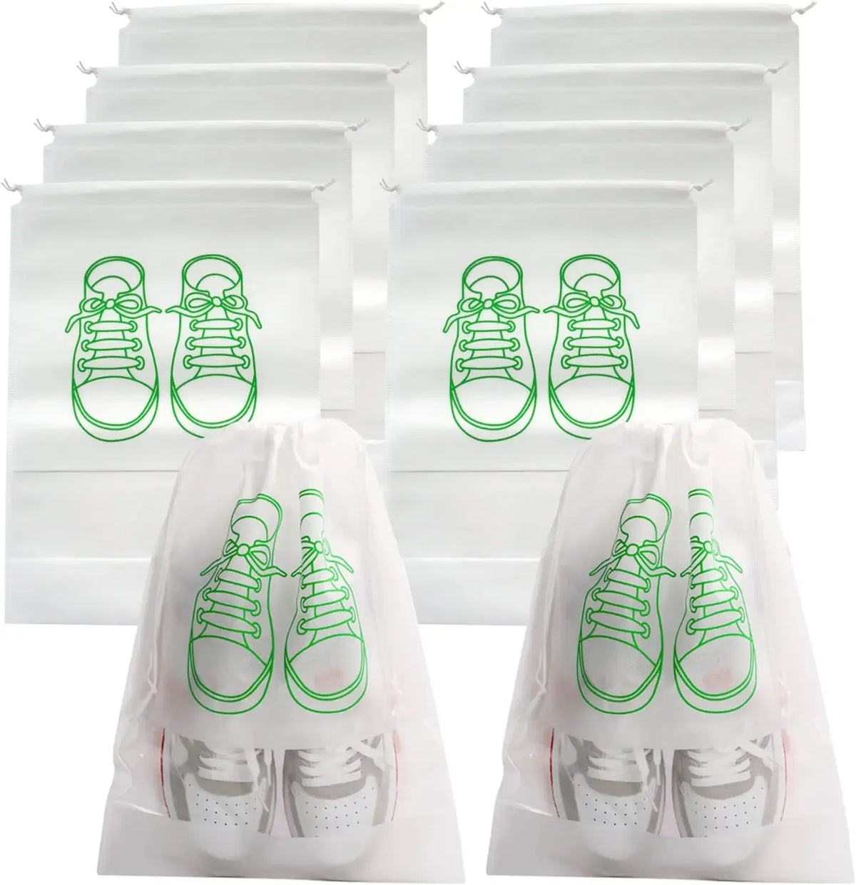 Drawstring Shoe Storage Bags — 5 or 10 Pack