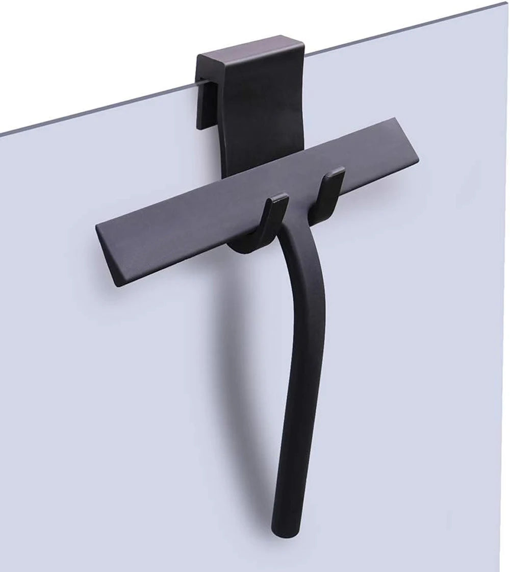 Matte Black Silicone Squeegee Streak Free Cleaning Shower