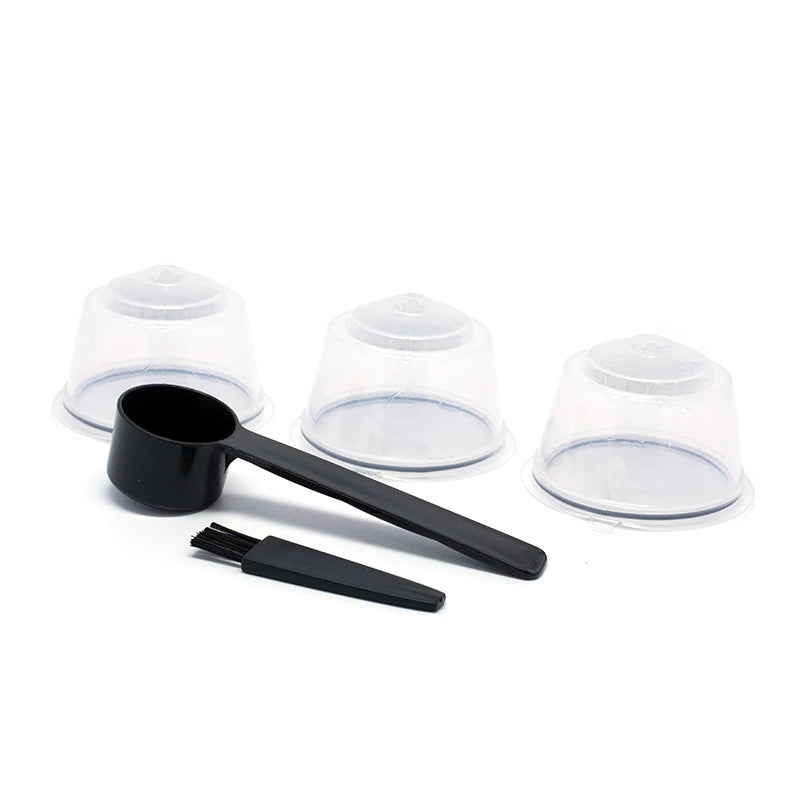 Fit For Dolce Gusto Coffee Filter Cup Reusable Capsule Filters With Spoon Brush