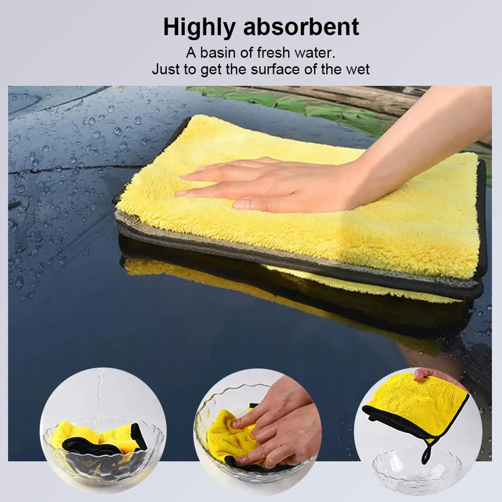 Microfiber Cleaning Towels — Choice of Size & Pack
