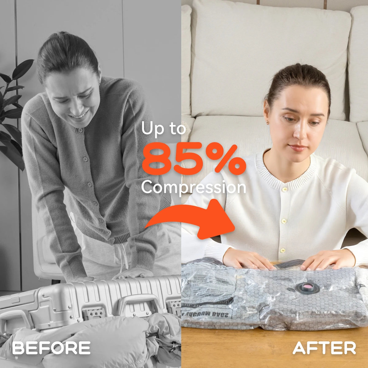 FLEXTAIL X VOLLYC Vacuum Storage Bags & Pump Sets
