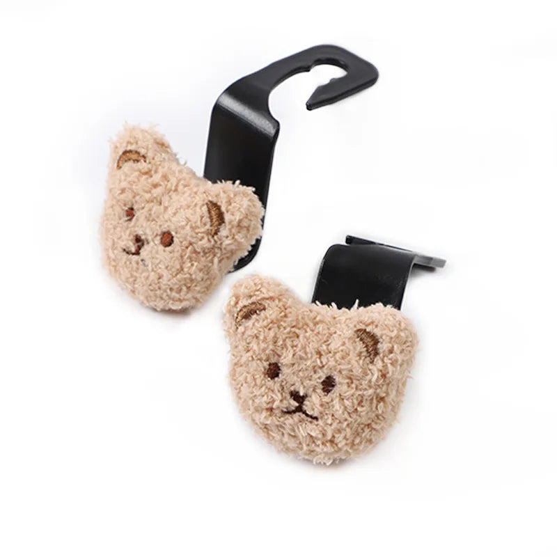 Cartoon Car Headrest Hooks — 2-Pack