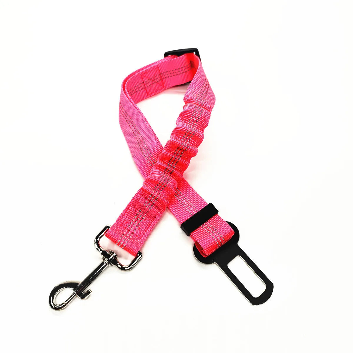 Adjustable Dog Car Seat Belt Harness for Dogs Nylon Reflective Cushioning Elasticity