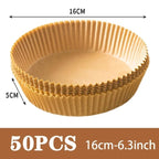 Air Fryer Disposable Paper Non-Stick Airfryer Baking Papers Round Liners Kitchen