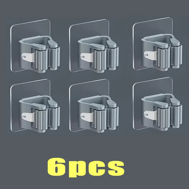 Self-Adhesive Mop and Broom Holders