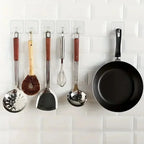 Self-adhesive Wall Hooks Waterproof Oilproof Sticky Punch Free Heavy Duty Hanging