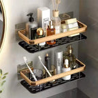 Bathroom Shelf Kitchen Storage Organizer Aluminum Alloy Shampoo Rack Shower Shelf Bathroom Accessories No