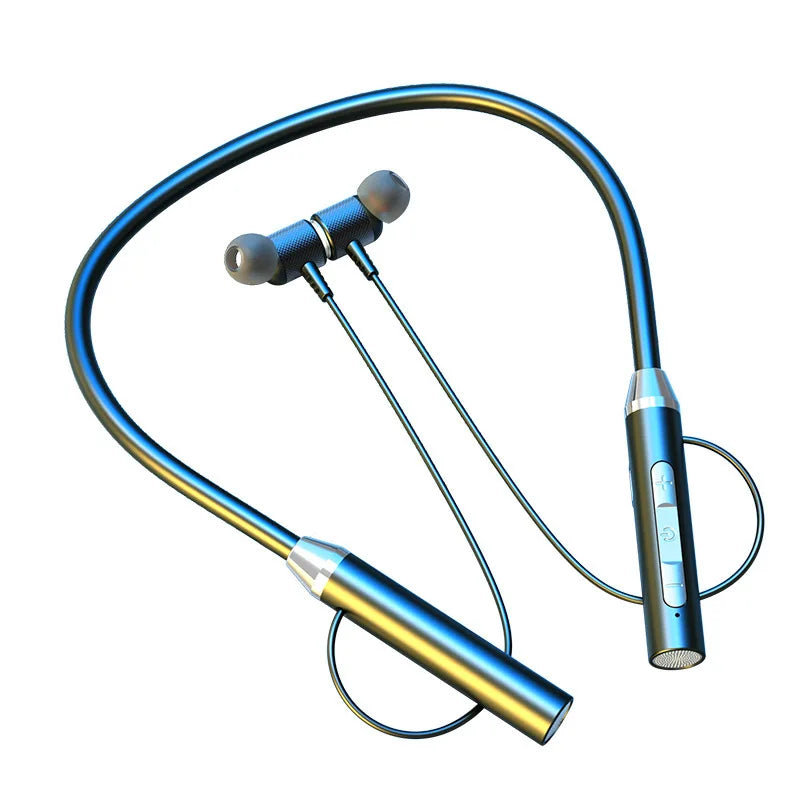 9D Bluetooth Earphones Wireless Headphones Magnetic Stereo Neckband Waterproof Sports Earbuds With Mic For